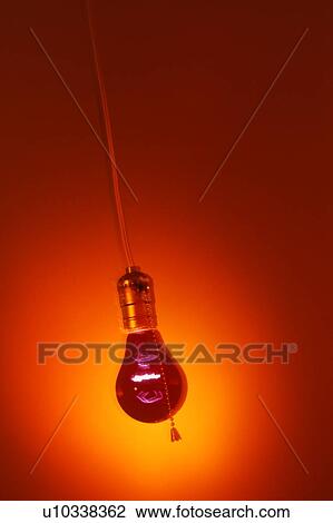 Stock Image - A black light bulb. Fotosearch