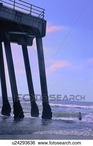Stock Photograph - A cement pier. Fotosearch