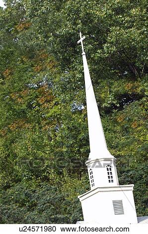 Stock Image - A church steeple. Fotosearch