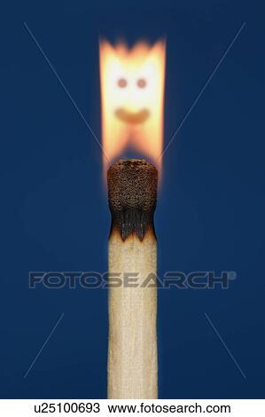 Stock Image - A happy flame. Fotosearch