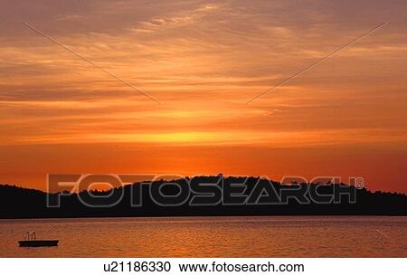 Stock Image - A scenic sunset. Fotosearch