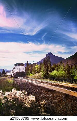 A train in the mountains View Large Photo Image Stock Photography - A train in the mountains. Fotosearch