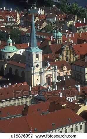 Aerial view of Mala Strana Prague Czech Republic View Large Photo Image Stock Photo - Aerial view of Mala Strana Prague Czech Republic. Fotosearch