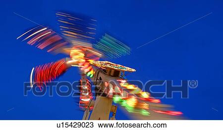Stock Image - Amusement park ride. Fotosearch