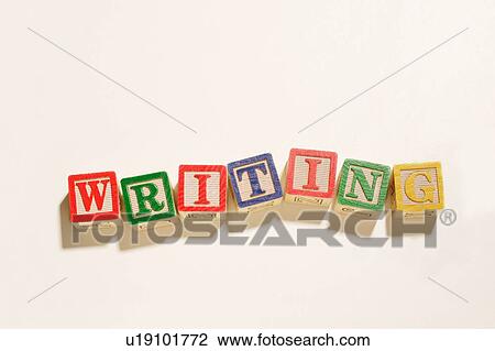 Blocks spelling "Writing" View Large Photo Image Stock Image - Blocks spelling "Writing". Fotosearch