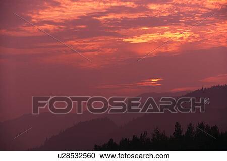 Chic Choc Mountains at Sunset View Large Photo Image Stock Image - Chic Choc Mountains at Sunset. Fotosearch