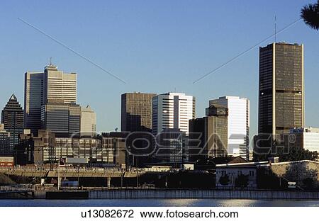 Stock Image - Downtown buildings. Fotosearch