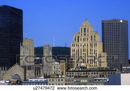 Stock Image - Downtown buildings. Fotosearch