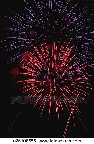 Stock Photography - Exploding fireworks. Fotosearch