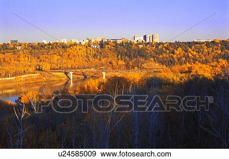 Stock Photo - Fall city skyline. Fotosearch