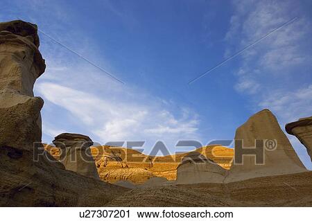 Natural sand towers View Large Photo Image Stock Image - Natural sand towers. Fotosearch