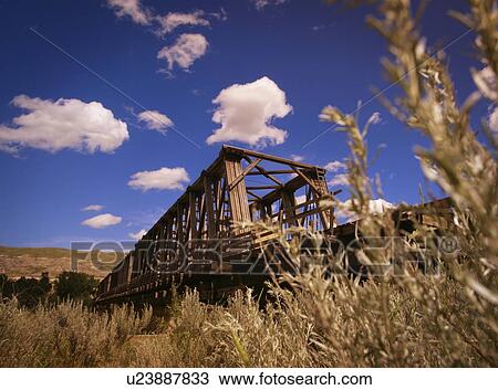 Stock Image - Old railway bridge. Fotosearch
