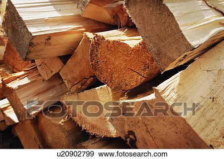 Stock Photo - Pile of wood. Fotosearch