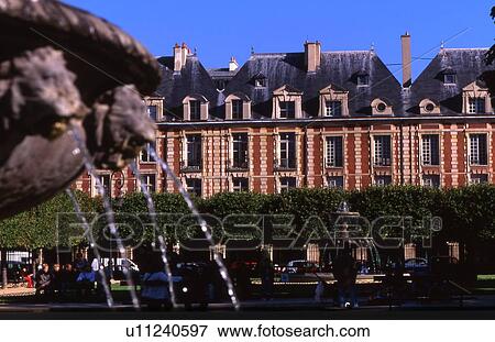 Stock Photo - Place Des Vosges. Fotosearch