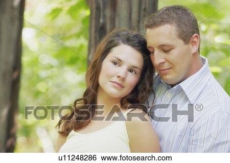 Stock Photograph - Portrait of a couple. Fotosearch