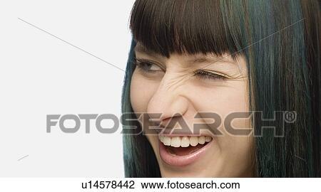 Stock Image - Portrait of woman. Fotosearch