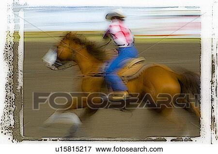 Stock Photo - Rodeo rider. Fotosearch