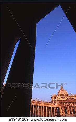 St. Peter's Square in Rome Italy View Large Photo Image Stock Photo - St. Peter's Square in Rome Italy. Fotosearch