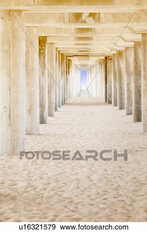 Stock Photo - Under a bridge. Fotosearch