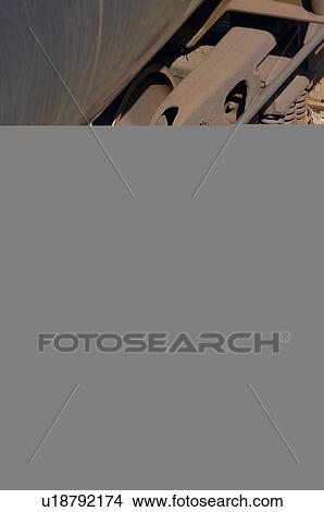 Picture - Wheels of a train car. Fotosearch