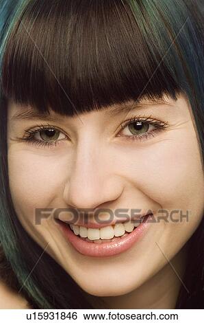 Stock Photograph - Woman smiling. Fotosearch