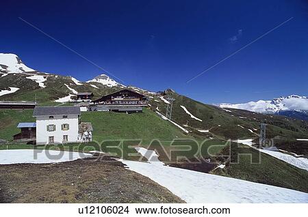 Alpine Ski Resort View Large Photo Image Picture - Alpine Ski Resort. Fotosearch