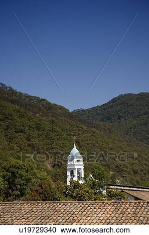 Clock tower in countryside View Large Photo Image Stock Image - Clock tower in countryside. Fotosearch