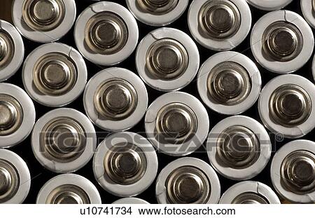Closeup of stack of batteries View Large Photo Image Picture - Closeup of stack of batteries. Fotosearch