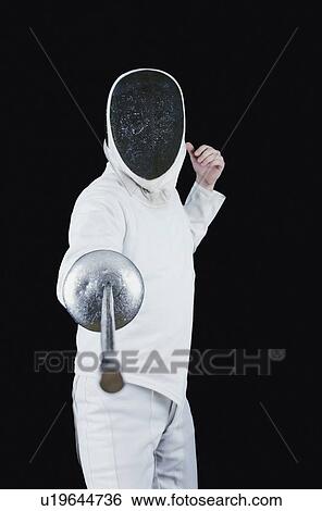 Stock Photograph - Fencer. Fotosearch