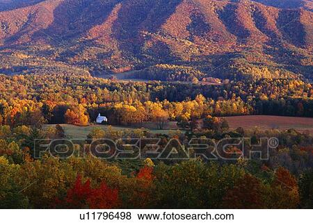 Forest in autumn color with distant church. View Large Photo Image Stock Photo - Forest in autumn color with distant church.. Fotosearch