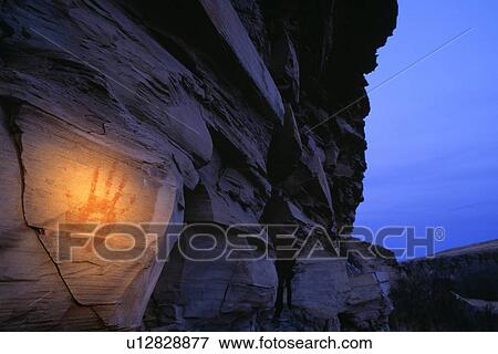 Hand pictograph, Bear Gulch Pictographs View Large Photo Image Stock Photo - Hand pictograph, Bear Gulch Pictographs. Fotosearch