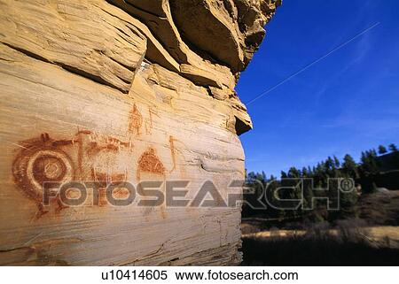 Indian pictographs, Bear Gulch Pictographs View Large Photo Image Stock Photography - Indian pictographs, Bear Gulch Pictographs. Fotosearch