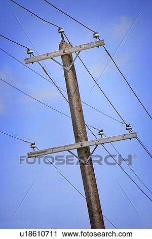 Power pole and lines View Large Photo Image Stock Image - Power pole and lines. Fotosearch