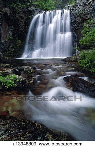 Rockwell Falls, Glacier National Park View Large Photo Image Stock Photo - Rockwell Falls, Glacier National Park. Fotosearch