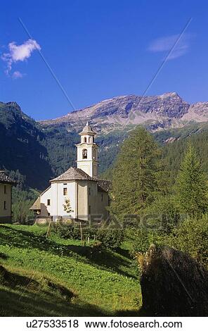 Scenic alpine chapel View Large Photo Image Stock Photo - Scenic alpine chapel. Fotosearch