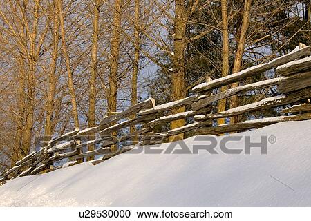 Split rail fence in winter View Large Photo Image Stock Image - Split rail fence in winter. Fotosearch