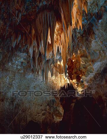 Stalagmites, Carlsbad Caverns National Park View Large Photo Image Stock Photo - Stalagmites, Carlsbad Caverns National Park. Fotosearch