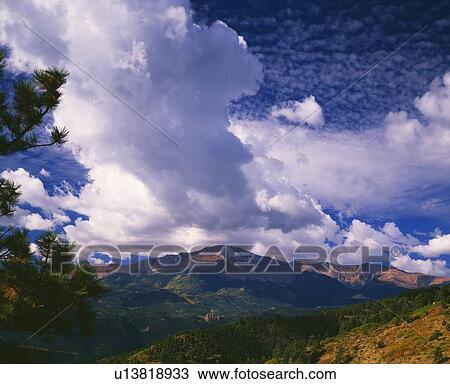 Storm clouds gather over Pikes Peak, Pike National Forest View Large Photo Image Stock Image - Storm clouds gather over Pikes Peak, Pike National Forest. Fotosearch