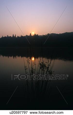 Sunrise over water, Parker Dam State Park View Large Photo Image Stock Photo - Sunrise over water, Parker Dam State Park. Fotosearch