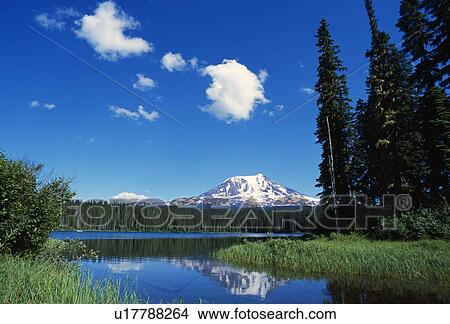 Takhlakh Lake, Mount Adams, Gifford Pinchot National Forest View Large Photo Image Picture - Takhlakh Lake, Mount Adams, Gifford Pinchot National Forest. Fotosearch