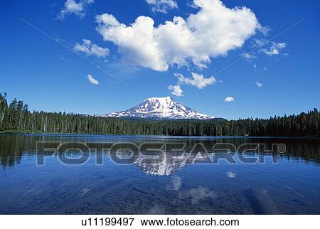 Takhlakh Lake, Mount Adams reflection, Mount Adams Wilderness View Large Photo Image Stock Photo - Takhlakh Lake, Mount Adams reflection, Mount Adams Wilderness. Fotosearch