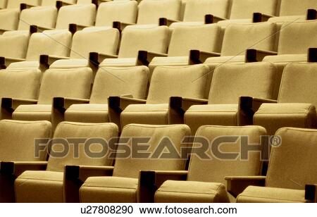 Stock Image - Theater seats. Fotosearch