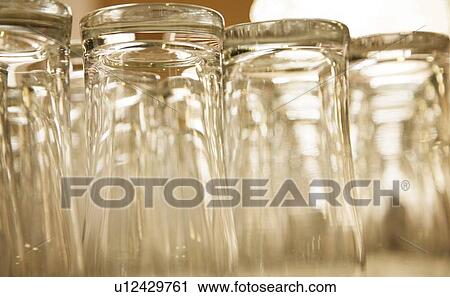 Upturned glasses View Large Photo Image Stock Image - Upturned glasses. Fotosearch