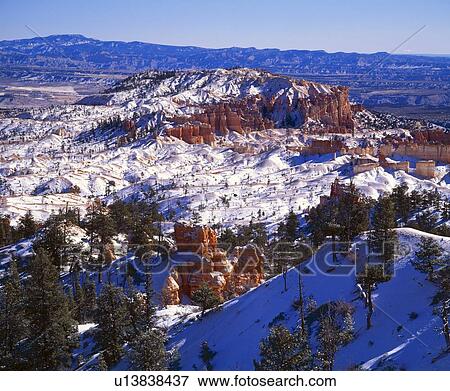 Winter at Bryce Canyon National Park View Large Photo Image Stock Photo - Winter at Bryce Canyon National Park. Fotosearch