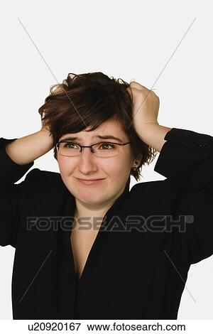 Stock Photo - Woman frustrated. Fotosearch