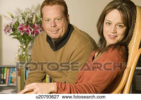 Young Couple Home Life View Large Photo Image Stock Photo - Young Couple Home Life. Fotosearch