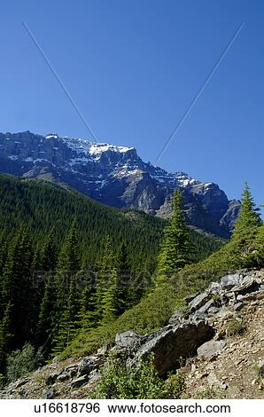 Stock Photograph - A beautiful mountain scene. Fotosearch