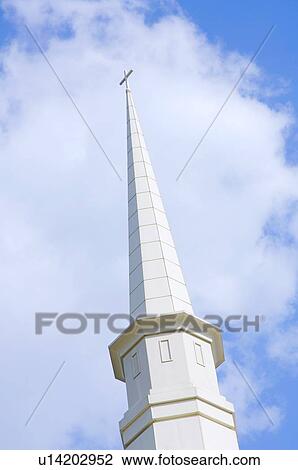 A church steeple View Large Photo Image Stock Image - A church steeple. Fotosearch