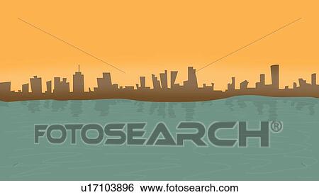 A cityscape View Large Photo Image Stock Photograph - A cityscape. Fotosearch