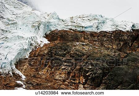 A glacial mountain View Large Photo Image Picture - A glacial mountain. Fotosearch